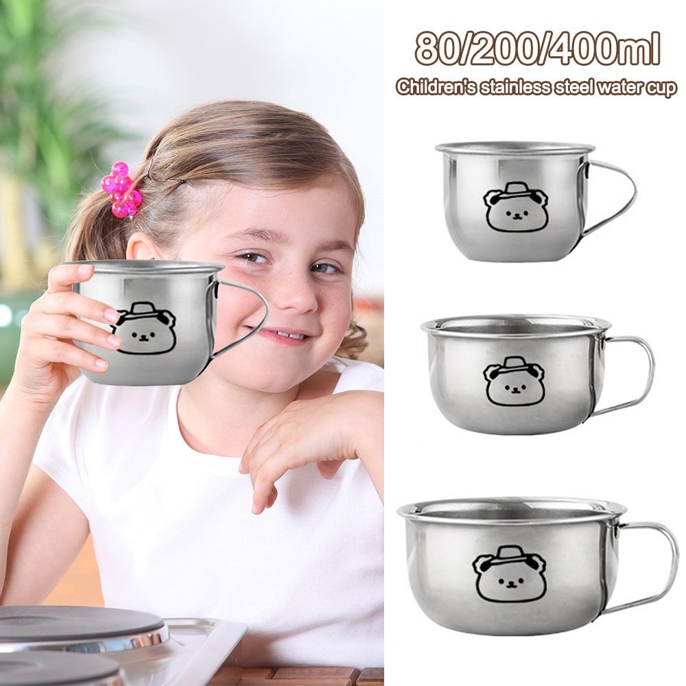 Coffee Tea With Milk - 80/200/400ML Kinderwaterbeker met berenontwerp, roestvrijstalen theemelkbeker,