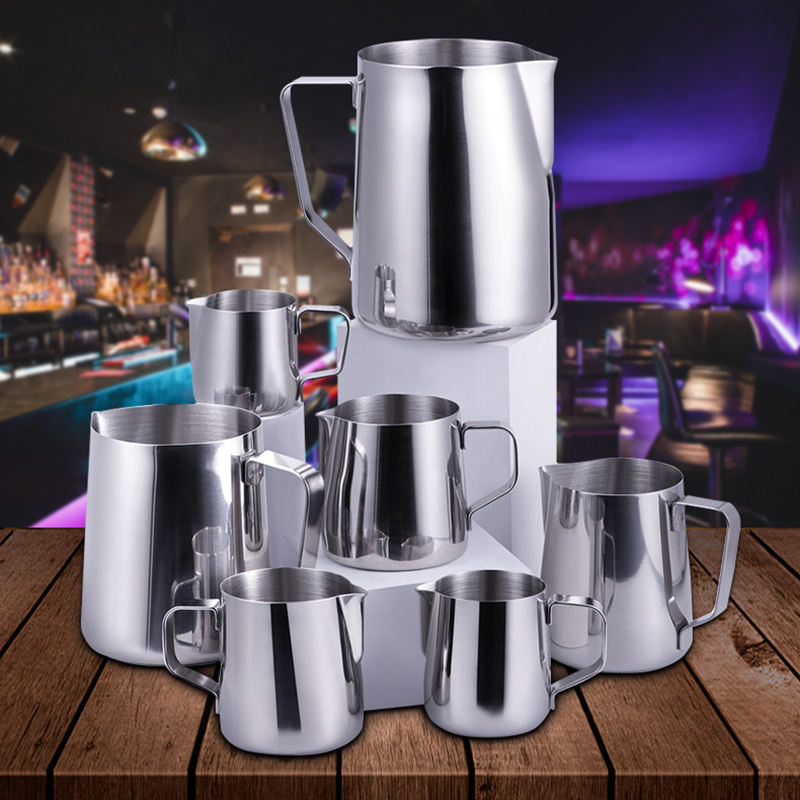 Barista Milk Jug - Melkopschuimer van roestvrij staal voor espresso,