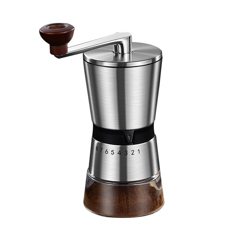 Burr Hand Grinder - Verstelbare draagbare koffieslijpgereedschappen voor thuis Handmatige