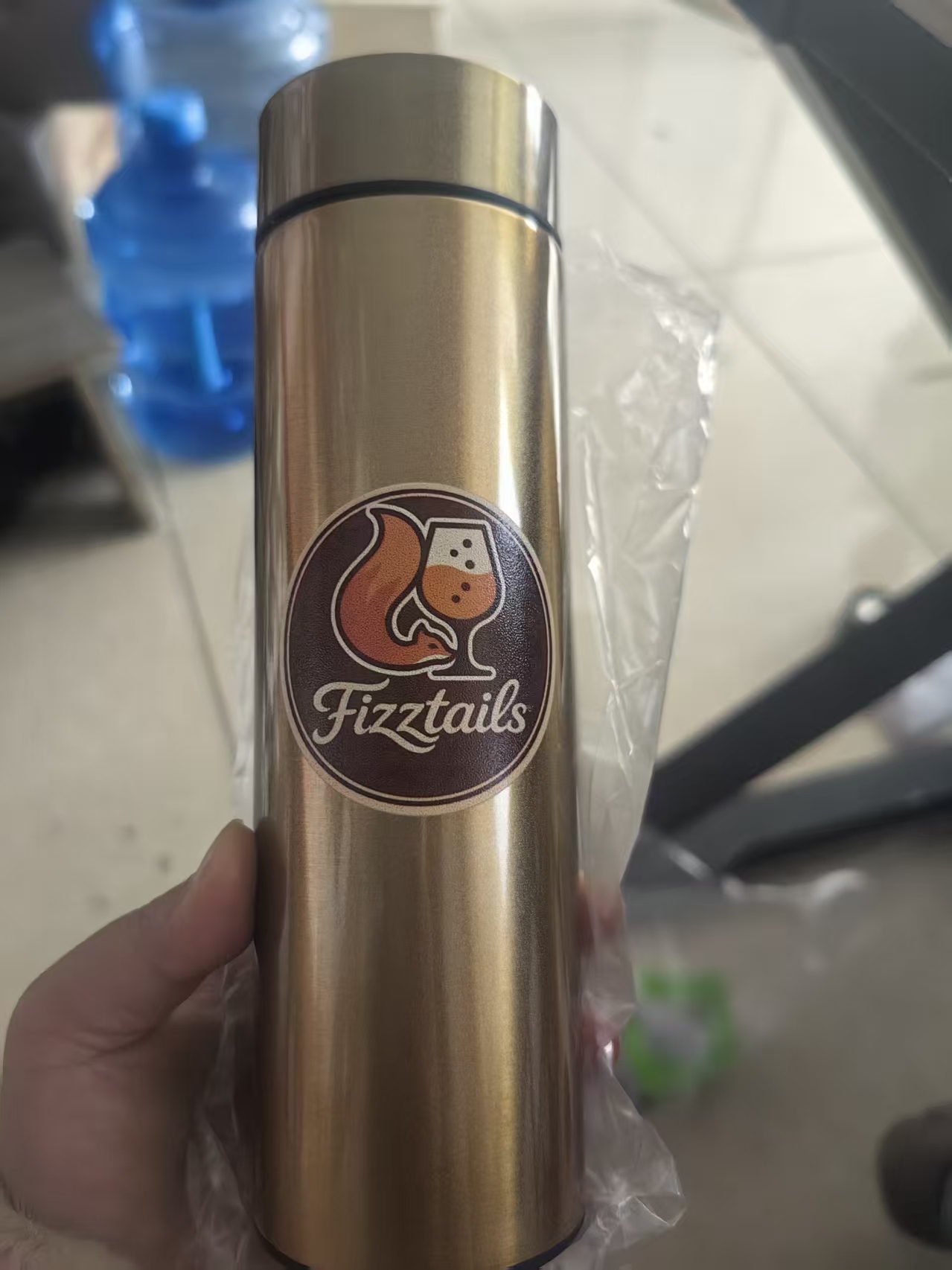 Coffee Tea Name - Logo Naam 500ml Kleine opening LED