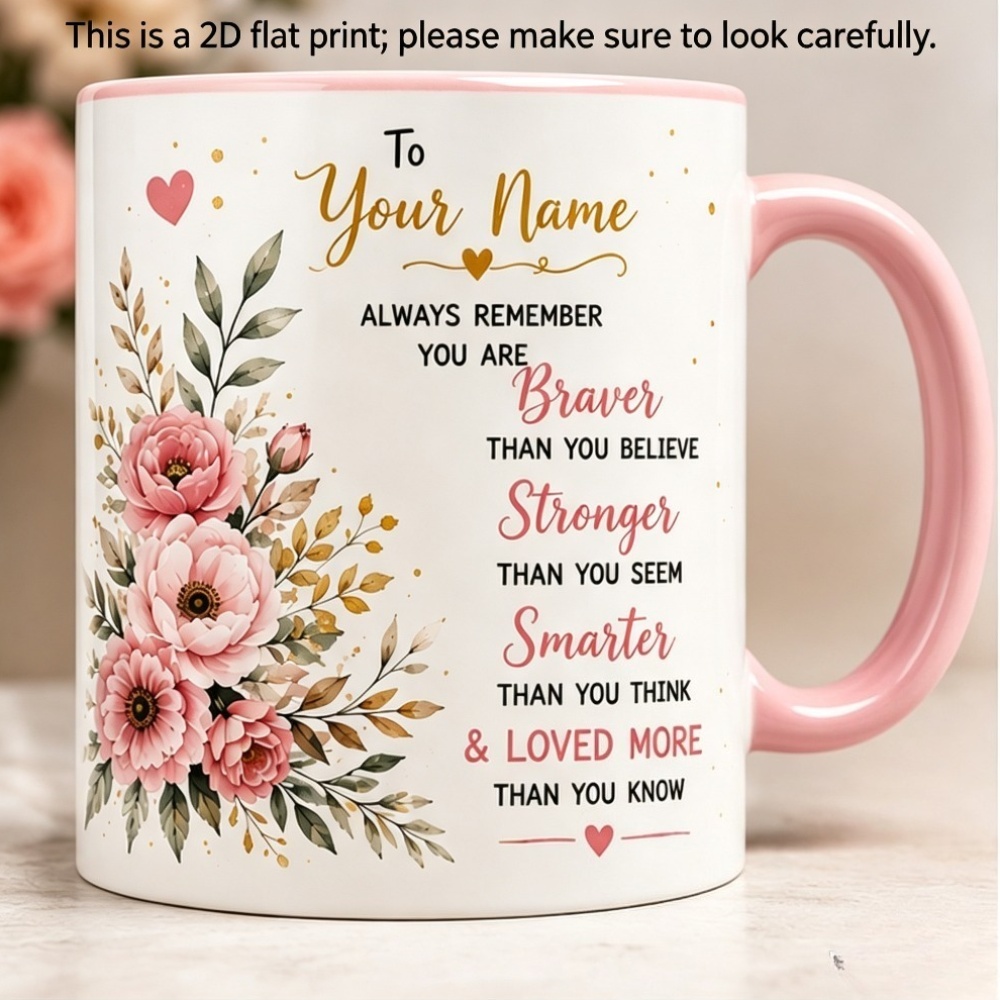 Coffee Tea Name - Koffiemok met gepersonaliseerde 2D-print, keramische mok