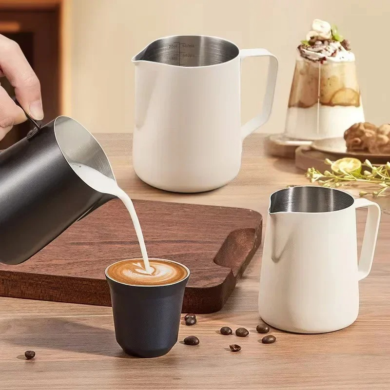 Barista Milk Jug - Koffie Melk Opschuimkan 350/600ML 304 Roestvrij