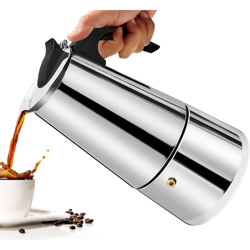 6 Cup Mokkapot Roestvrijstalen - Moka Pot Stove recensie en prijs