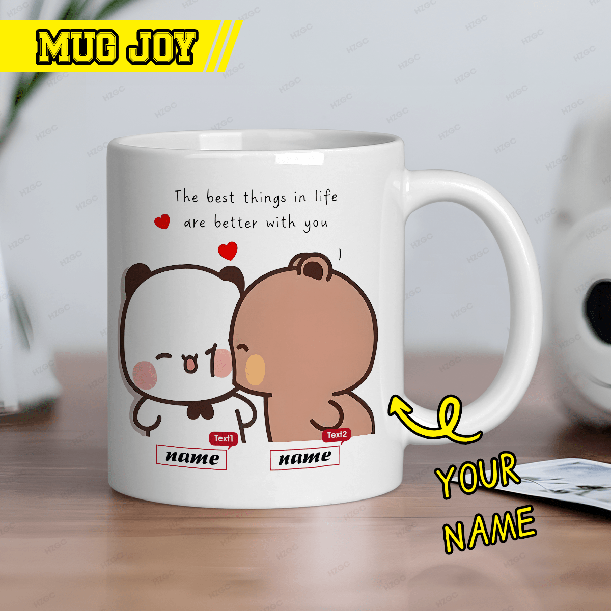 1 keramische koffiemok van 325 - Coffee Tea Name recensie en prijs