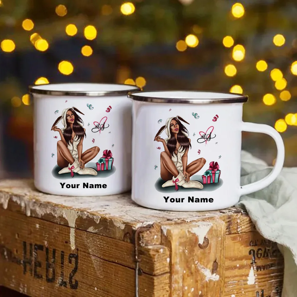 Aangepaste emaille mok met uw  - Coffee Tea Name recensie en prijs