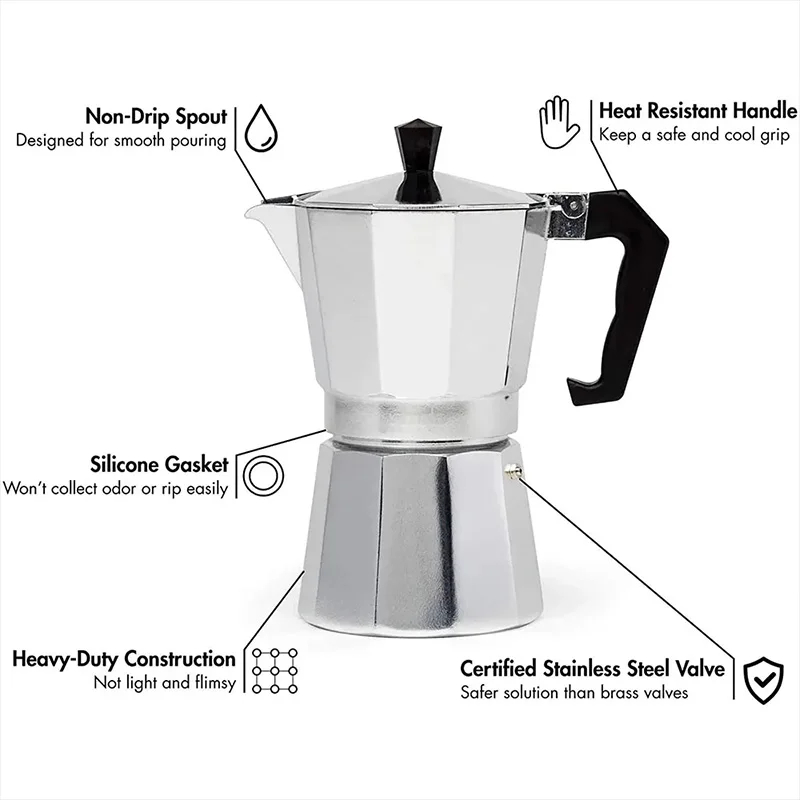 Moka Pot Italiaans Koffiezetap - Moka Pot Stove recensie en prijs